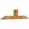 Ekena Millwork Portland Rough Sawn Timber Gable Bracket, Western Red Cedar, 48"W x 12"H x 4"D x 4"F, 6/12 Pitch GBW048X12X0404POR00RWR - alternate 2